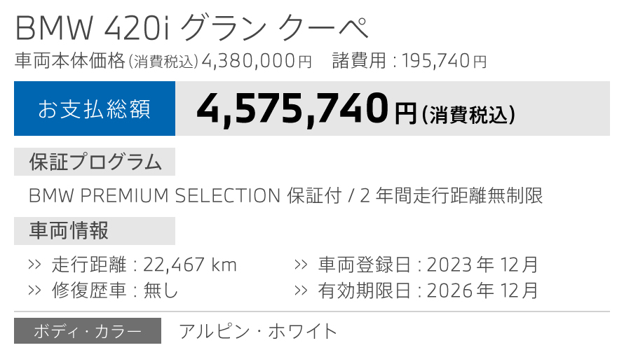 BMW認定中古車1-2