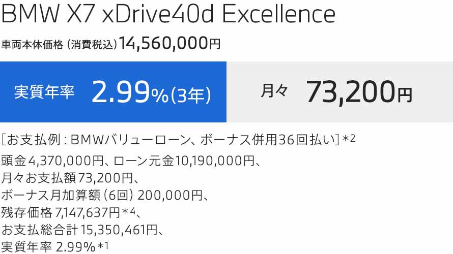 X7　支払例
